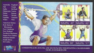 NAURU SGMS475 1998 COMMONWEALTH GAMES   MNH