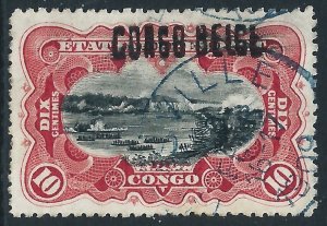 Belgian Congo, Sc #32a, 10c Used