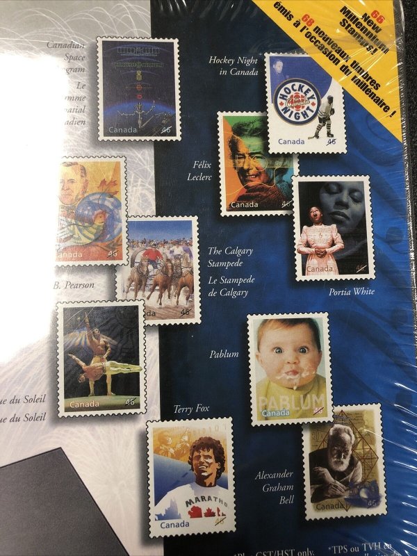 2000 Stamps Year Set.  The Millennium Collection By Canada Post. 