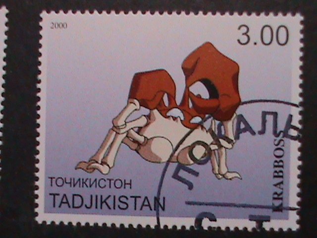 ​TAJIKISTAN -2000 LOVELY FAMPOUS POKEMON CTO FANCY POSTAL CANCEL VERY FINE