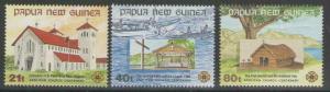 PAPUA NEW GUINEA SG655/7 1991 ANGLICAN CHURCH MNH