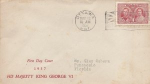 CANADA 237 3c CORONATION - Unknown cachet