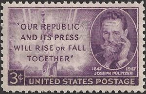 # 946 MINT NEVER HINGED JOSEPH PULITZER