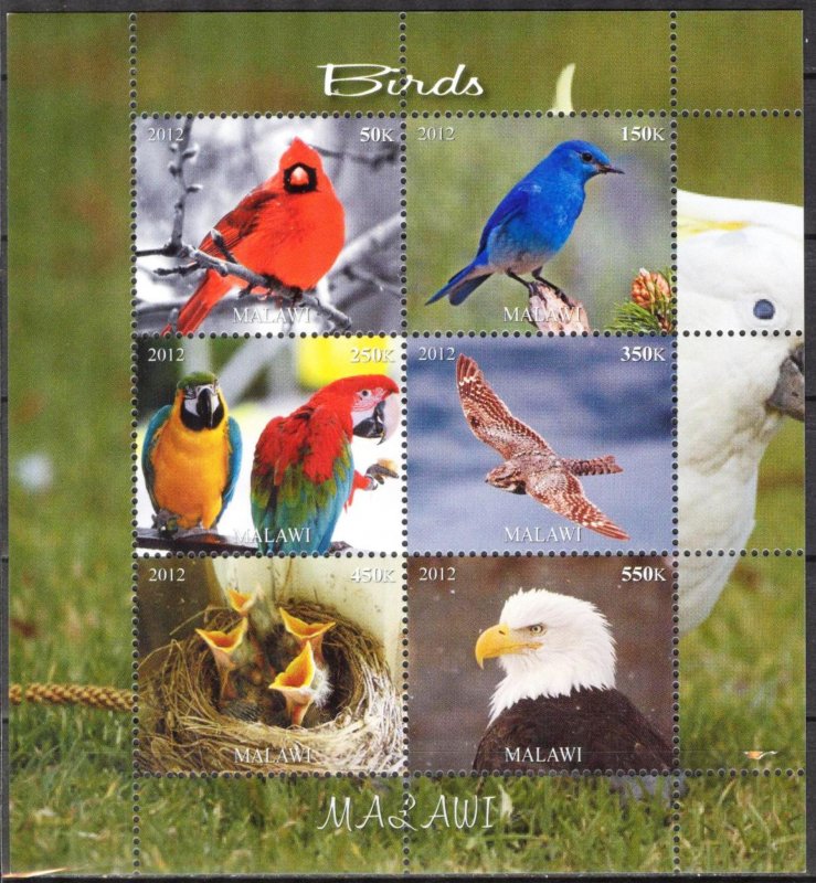 Malawi 2012 Birds (2) MNH Private