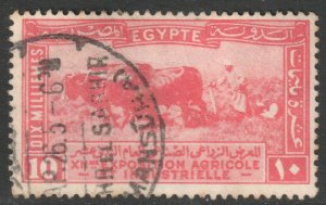 Egypt Scott 109 - SG127, 1926 Agriculture Exhibition 10m used