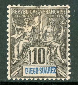 Diego Suarez 1894 French Colony 10¢ Peace & Commerce Scott #42 Mint F318