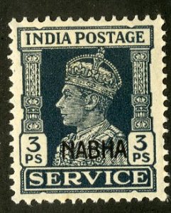 INDIA-NABHA STATE O40 MH SCV $1.25 BIN .70