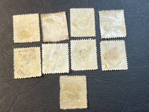 JAPAN # 75-84--USED---COMPLETE SET---1888-92