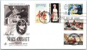 U.S. FIRST DAY COVER MARY CASSATT FAMOUS AMERICAN ARTIST IN COMBINATION 1966 (B)