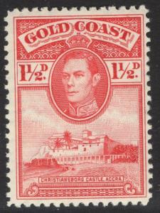 GOLD COAST SG122 1940 1½d SCARLET p12 MTD MINT