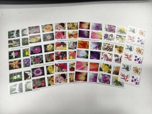 Flower style forever stamsp random style, 50 sheets total 1000 pcs