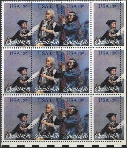 US #1629-31 mnh corner block of 12. Spirit of 76.