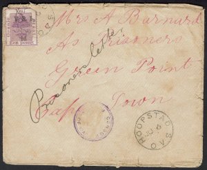 ORANGE FREE STATE 1900 BOER WAR PRISONER OF WAR COVER