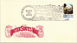 US SPECIAL PICTORIAL POSTMARK COVER P.S. & PENNSYLVANIA RAILROAD 100 YEARS (4)