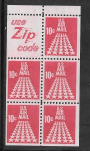 #C72C MNH Booklet Pane Slogan #5 Zip Code