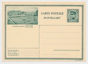 Postal stationery Belgium 1930 Tennis court - Middelkerke aan Zee