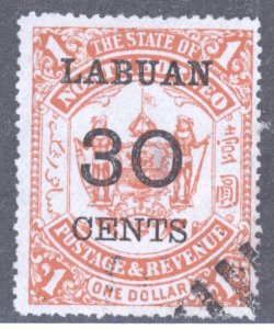 Labuan, Scott #61, cto