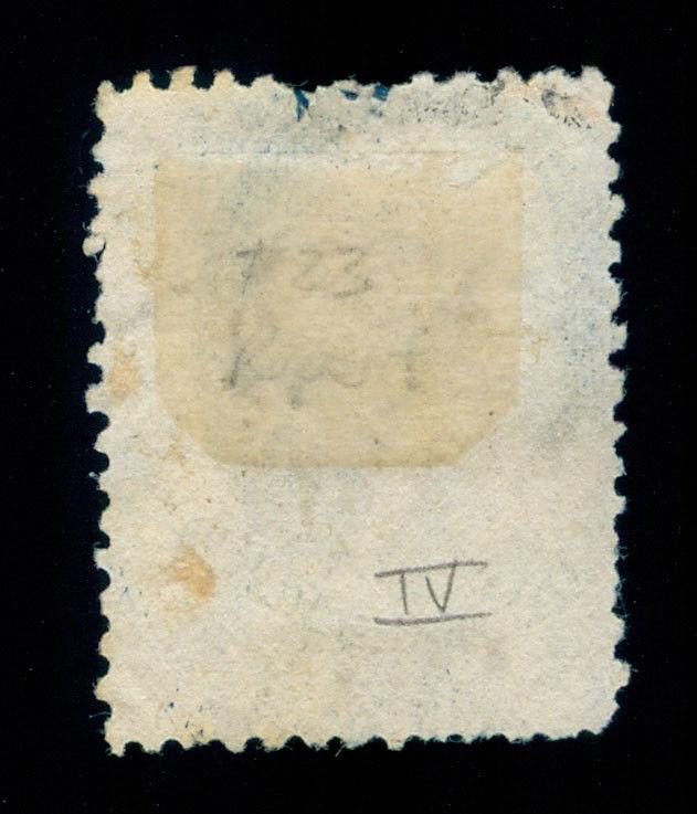 MOMEN: US STAMPS #9 VAR. CHICAGO PERF 12.5 USED WEISS CERT LOT #87598