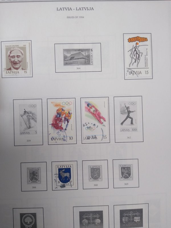 collection on pages Latvia after 1991 PS: CV $133