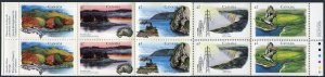 Canada 1408-1412b booklet, MNH. Mi MH 164 Canadian Rivers, 1992. Bird,Fish,Ship.