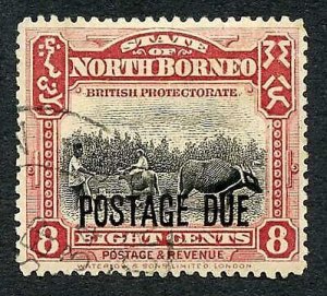 North Borneo SGD81 2c Post Due used Cat 32 Pounds