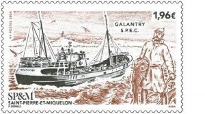 2024 03 - ST PIERRE AND MIQUELON - SHIP THE GALANTRY   1V  complet set    MNH **