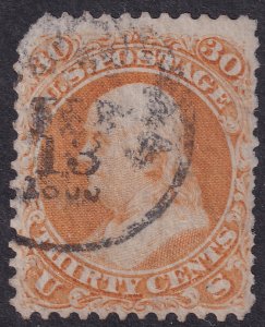 #71 Used, Fine, Rounded corner (CV $250 - ID34902) - Joseph Luft