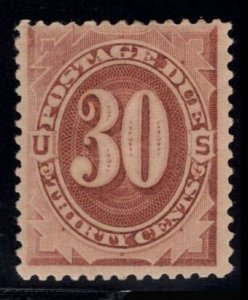 MOMEN: US STAMPS #J6 BROWN POSTAGE DUE MINT OG H $400 LOT #86612-3