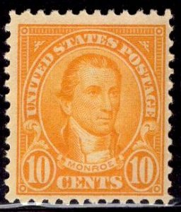 US Stamp #562 10c Monroe MINT Hinged SCV $13.50