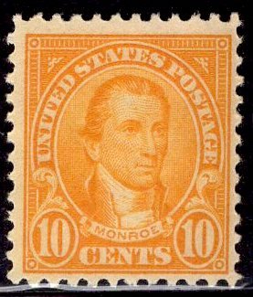 US Stamp #562 10c Monroe MINT Hinged SCV $13.50
