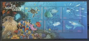 AUSTRALIA 1995 MARINE LIFE  MINISHEET SGSGMS1562 UNMOUNTED MINT