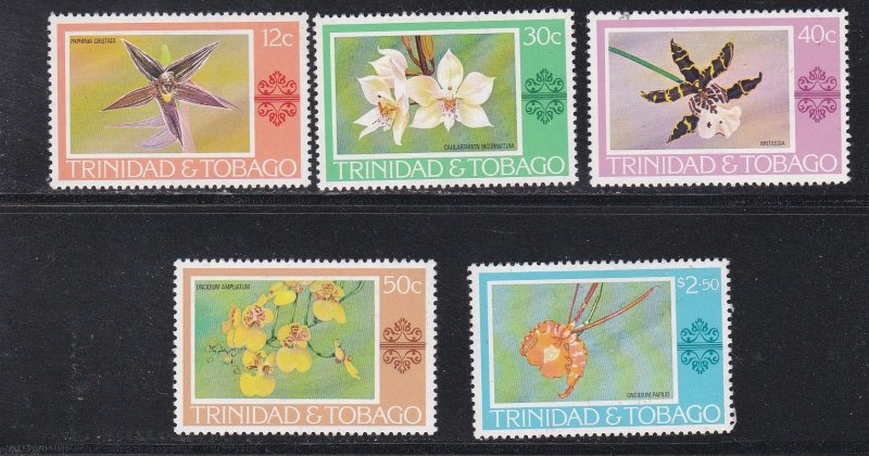Trinidad & Tobago # 284-288, Orchids, Mint Hinged, 1/3 Cat.