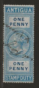 ANTIGUA  BRITISH COMMONWEALTH REV CAT.#1 STAMP DUTY   FVF/U