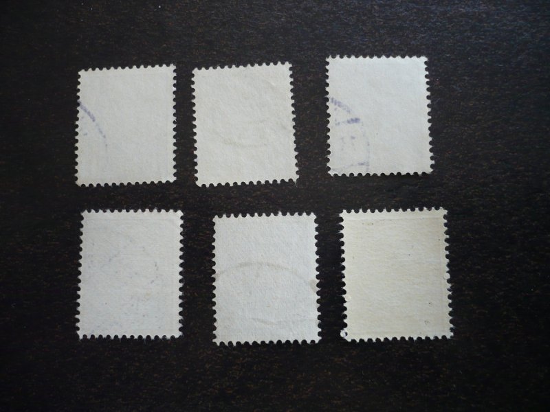 Stamps - Luxembourg - Scott# 75-78,80-81 - Used Part Set of 6 Stamps