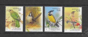 BIRDS - AUSTRALIA #3148-51 MNH