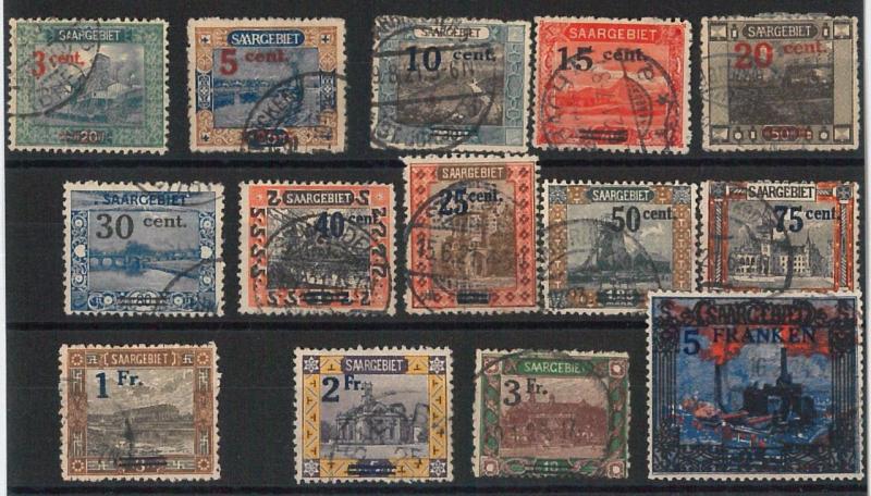 66213 - Germany SAAR Sarre - Very Finely USED STAMPS: Michel #  70/83