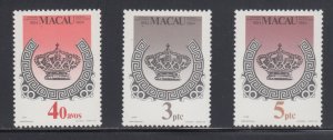 Macao  486-88    mnh       $ 9.00