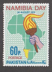 Pakistan # 369, Namibia Day, Mint Hinged.