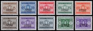 Italian Somaliland Scott J42-J49, J51-J52 (1934) Mint LH VF, CV $177.50 B