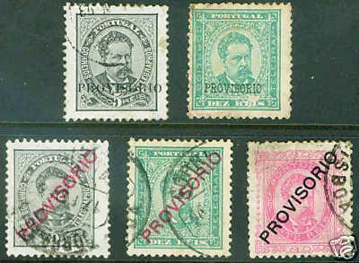 PORTUGAL  Scott 79-83 1892 short set  CV$54