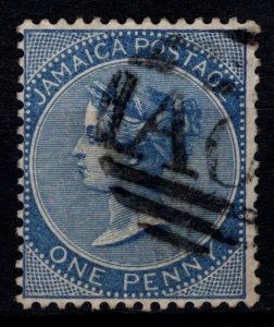 Jamaica 1883-97 Victoria Def., 1d blue [Used]