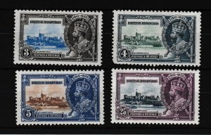 British Honduras  1935 Silver Jubilee Mint LHM SG88-91 WS46113