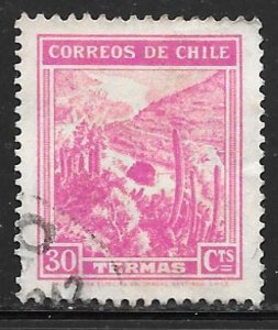 Chile 202: 30c Mineral spas, used, F-VF