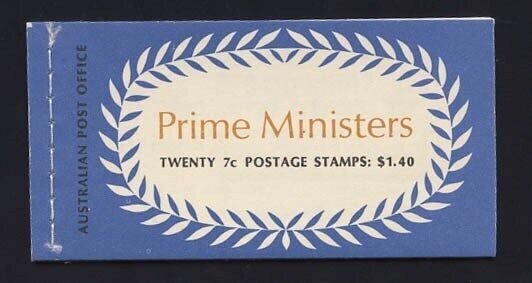 Australia 1972 Prime Minister $1.40 booklet wax interleaves MNH ** cat $100