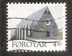 Faroe Islands   Scott  310   Church    Used