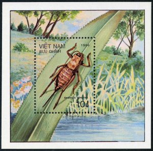 Viet Nam 1712,MNH.Mi 1801 Bl.53. Insects 1986:Anabrus simplex.