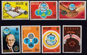 Belize 1979 Rotary International Complete Stamps + Two Sheetlets  VF/NH