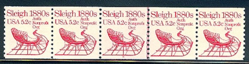 USA PNC SC# 1900 SLEIGH $0.052c PL# 2 WATER ACTIVATED PNC5 MNH