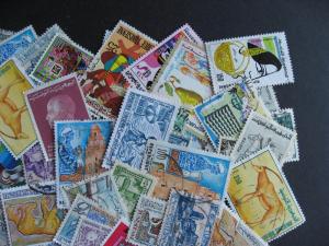 TUNISIA elusive mixture (duplicates, mixed condition) of 100 check them out!