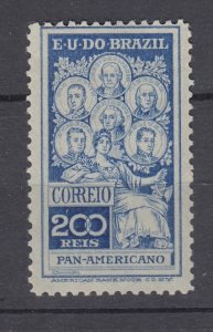 J28584 1909 brazil pair mh #191 people